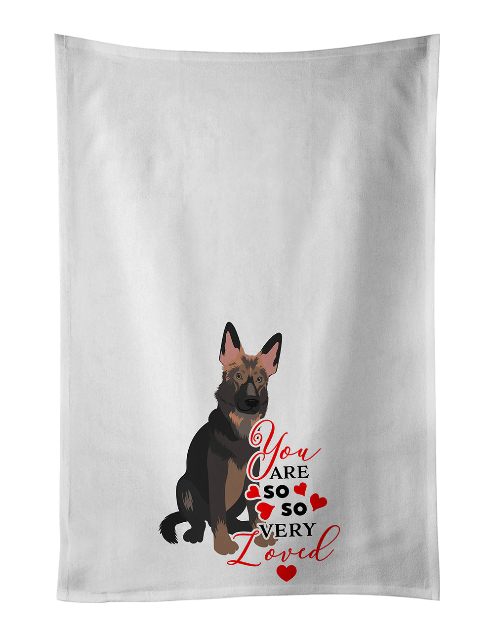 Buy this German Shepherd Puppy so Loved Kitchen Towel Set of 2