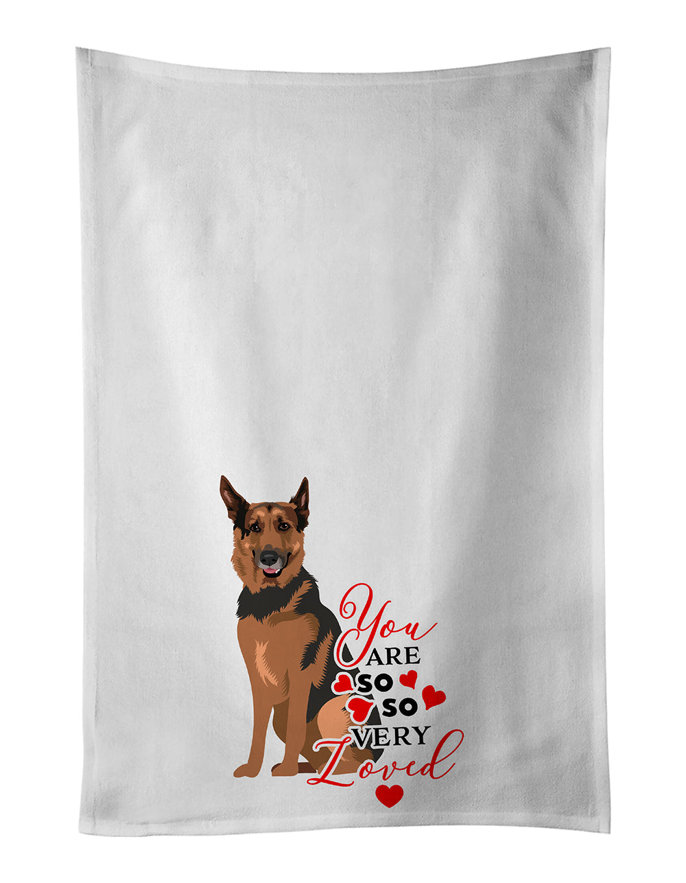 Buy this German Shepherd Red Sable so Loved Kitchen Towel Set of 2