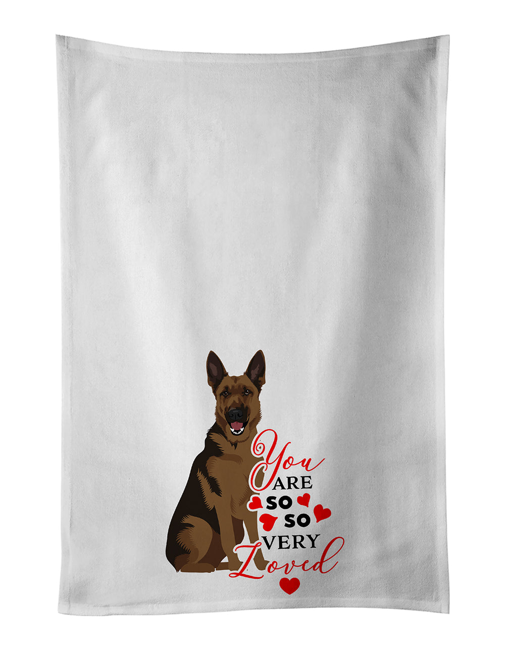 Buy this German Shepherd Black and Tan #2 so Loved Kitchen Towel Set of 2