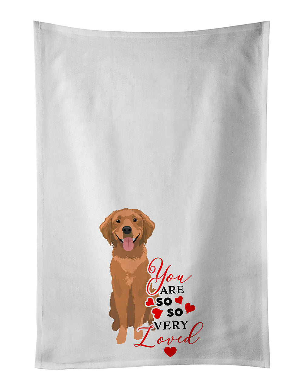 Buy this Golden Retriever Red #2 so Loved Kitchen Towel Set of 2