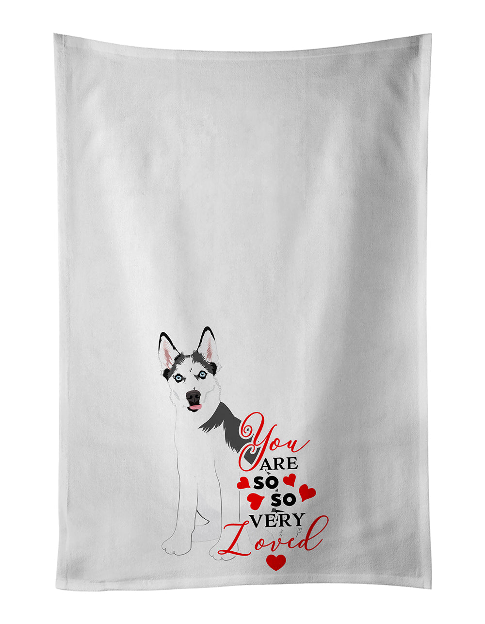 Buy this Siberian Husky Puppy so Loved Kitchen Towel Set of 2