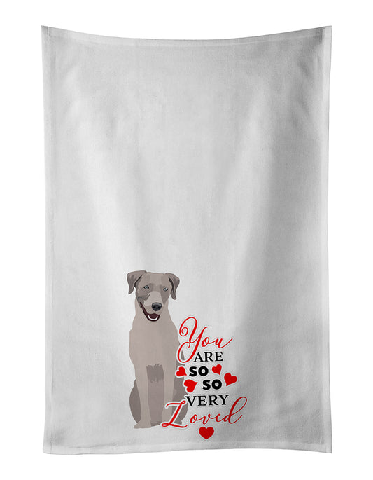 Buy this Labrador Retriever Gray so Loved Kitchen Towel Set of 2