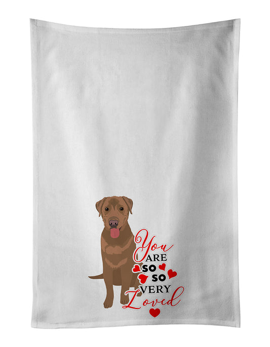 Buy this Labrador Retriever Red so Loved Kitchen Towel Set of 2