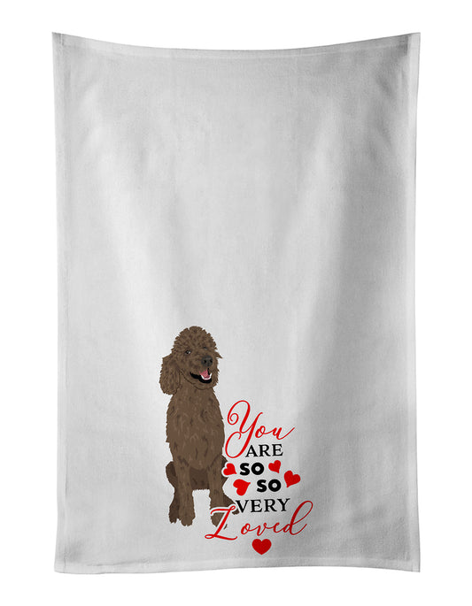 Buy this Poodle Standard Brown so Loved Kitchen Towel Set of 2