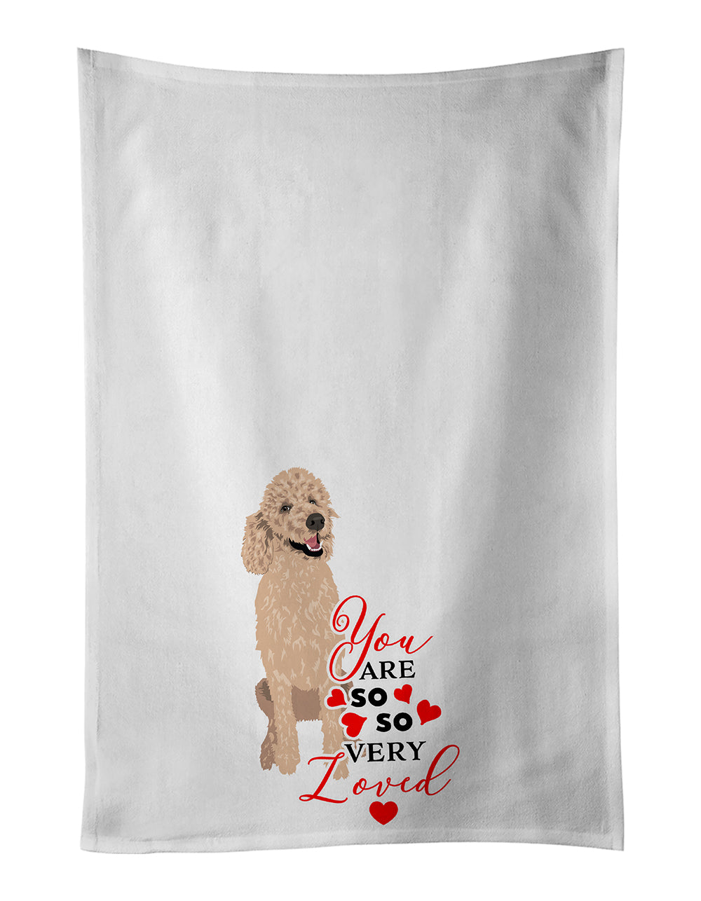 Buy this Poodle Standard Cafe Au Lait so Loved Kitchen Towel Set of 2