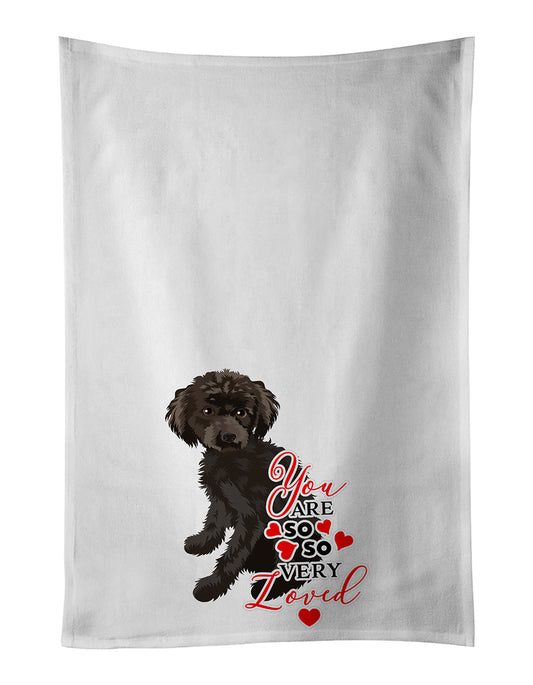 Buy this Poodle Toy Brown so Loved Kitchen Towel Set of 2