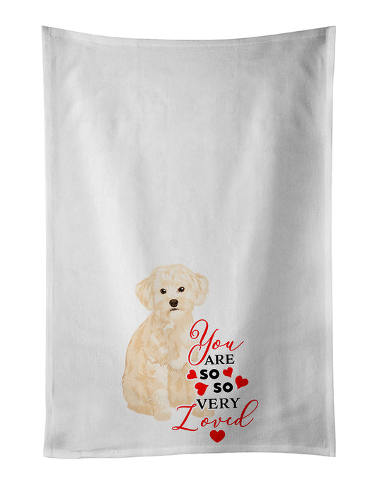 Buy this Poodle Toy Cream so Loved Kitchen Towel Set of 2