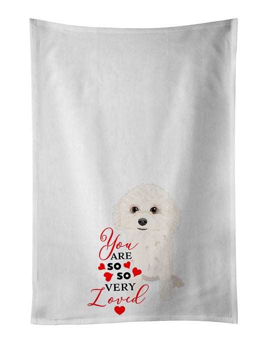 Buy this Poodle Toy White so Loved Kitchen Towel Set of 2