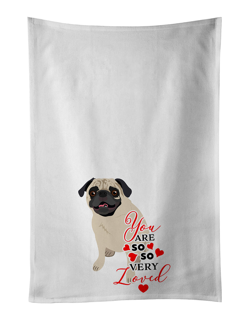 Buy this Pug Fawn #2 so Loved Kitchen Towel Set of 2