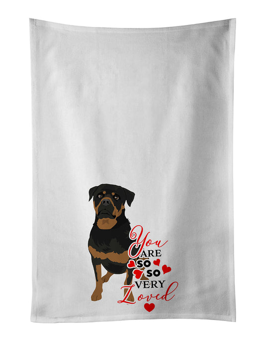 Buy this Rottweiler Black and Mahogany so Loved Kitchen Towel Set of 2