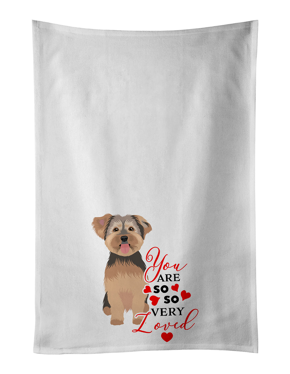 Buy this Yorkie Chocolate #2 so Loved Kitchen Towel Set of 2