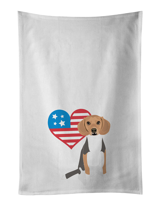 Buy this Beagle Tricolor #1 Patriotic Kitchen Towel Set of 2