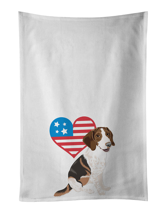 Buy this Beagle Tricolor Mottled Patriotic Kitchen Towel Set of 2