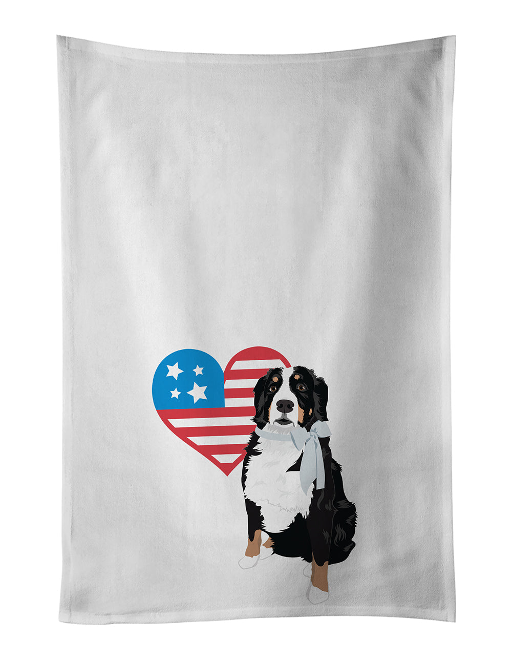 Buy this Bernese Mountain Dog #3 Patriotic Kitchen Towel Set of 2