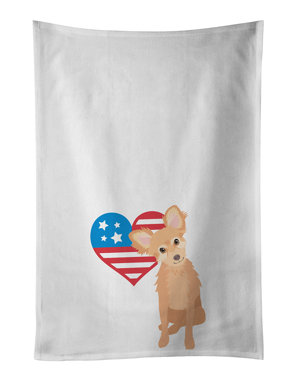 Buy this Chihuahua Fawn Patriotic Kitchen Towel Set of 2