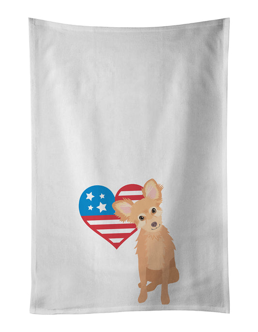 Buy this Chihuahua Fawn Patriotic Kitchen Towel Set of 2