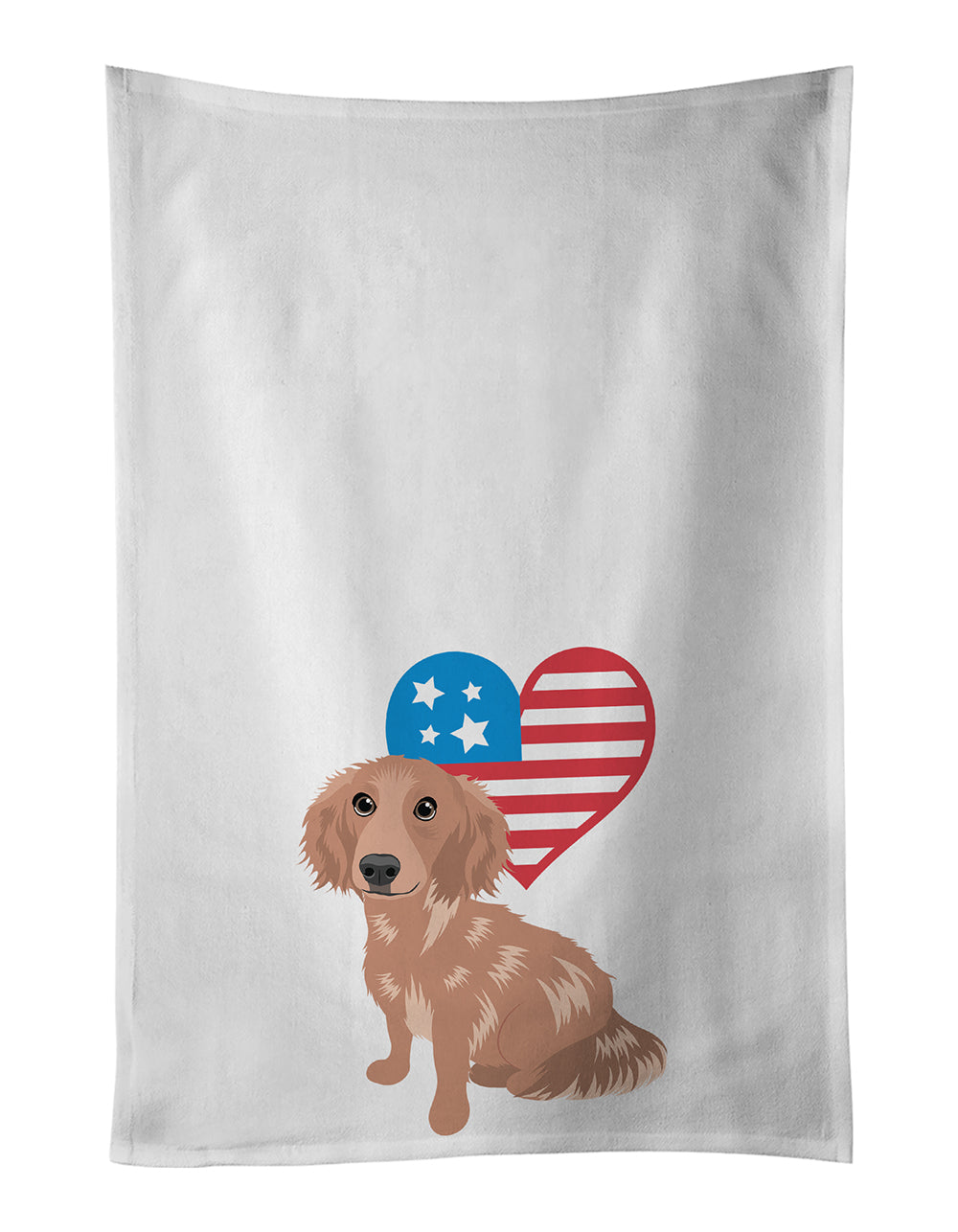 Buy this Dachshund Red #2 Patriotic Kitchen Towel Set of 2