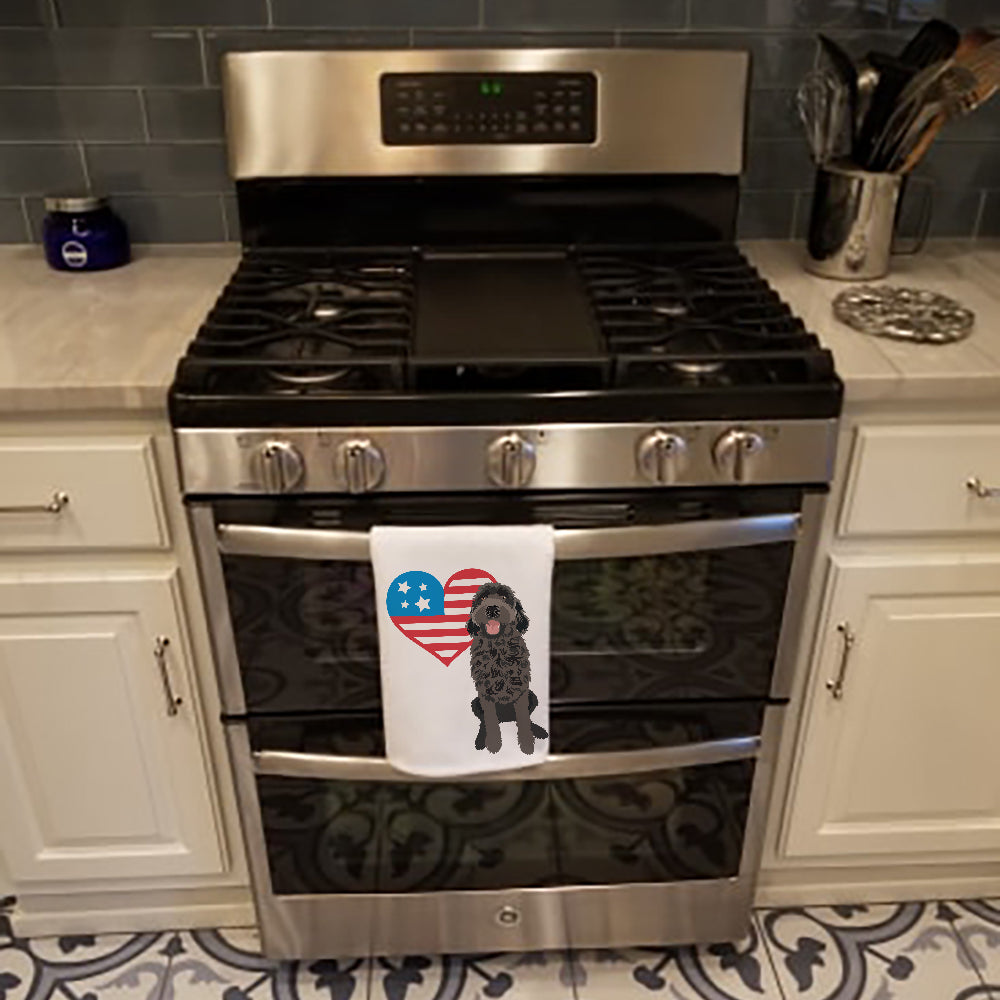 Doodle Black #1 Patriotic Kitchen Towel Set of 2