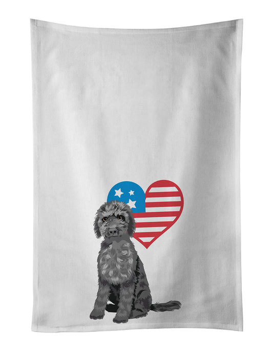 Buy this Doodle Black #2 Patriotic Kitchen Towel Set of 2