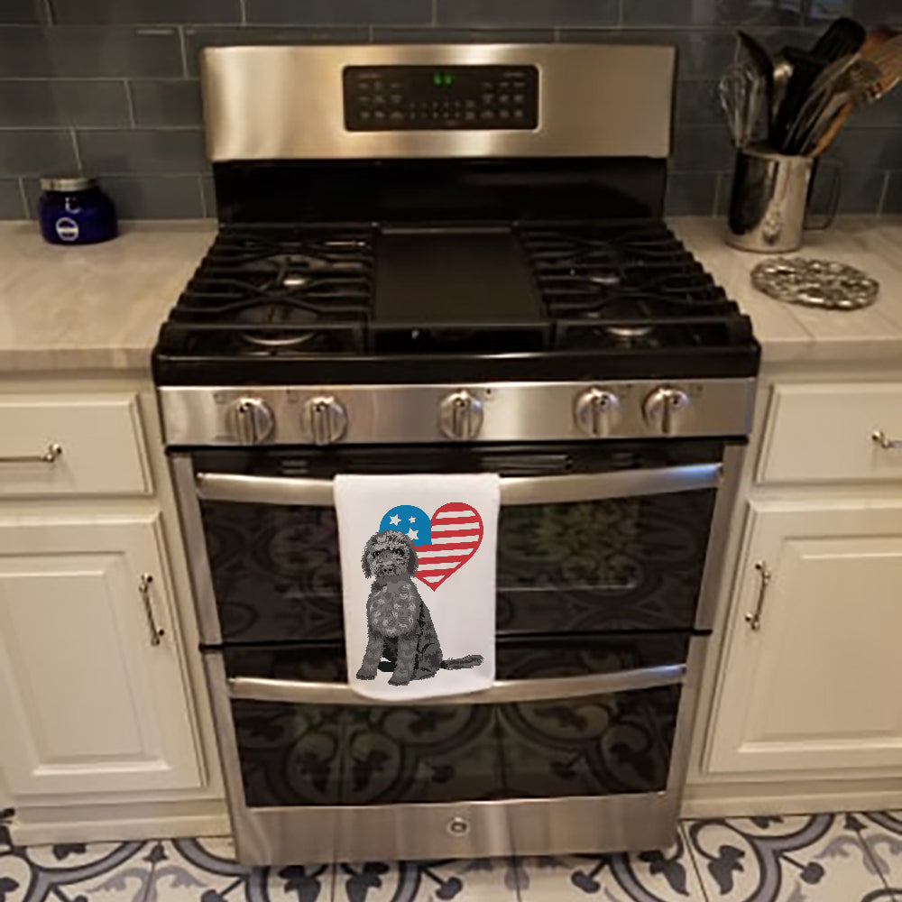 Doodle Black #2 Patriotic Kitchen Towel Set of 2