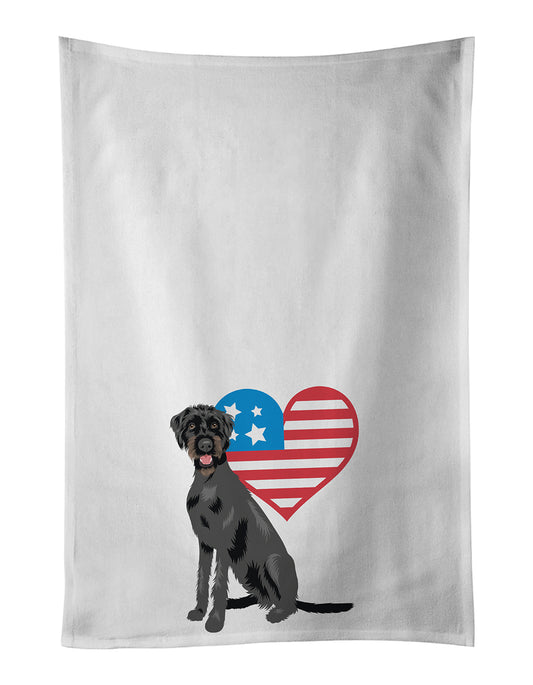 Buy this Doodle Black and Tan Patriotic Kitchen Towel Set of 2