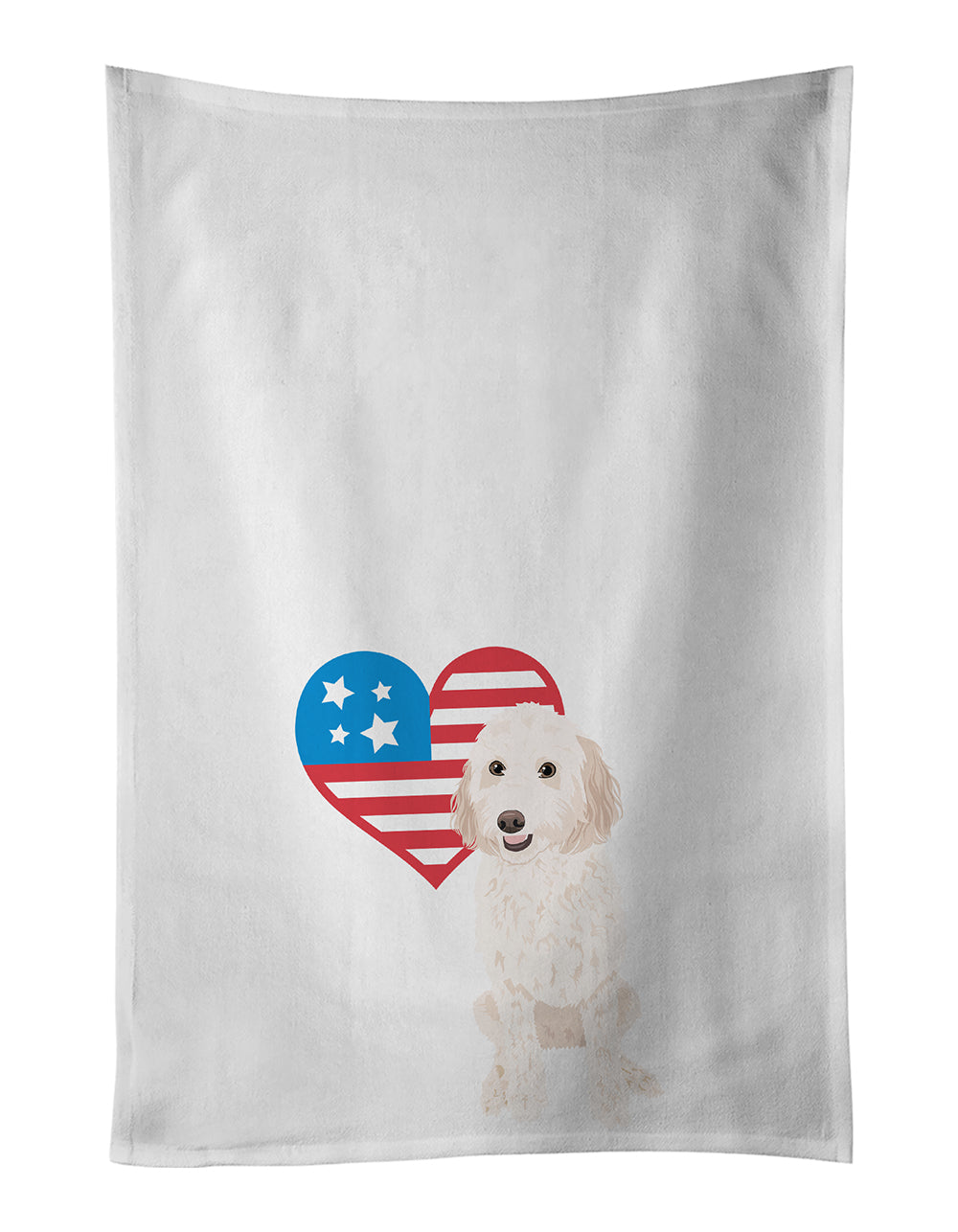 Buy this Doodle Cream #1 Patriotic Kitchen Towel Set of 2