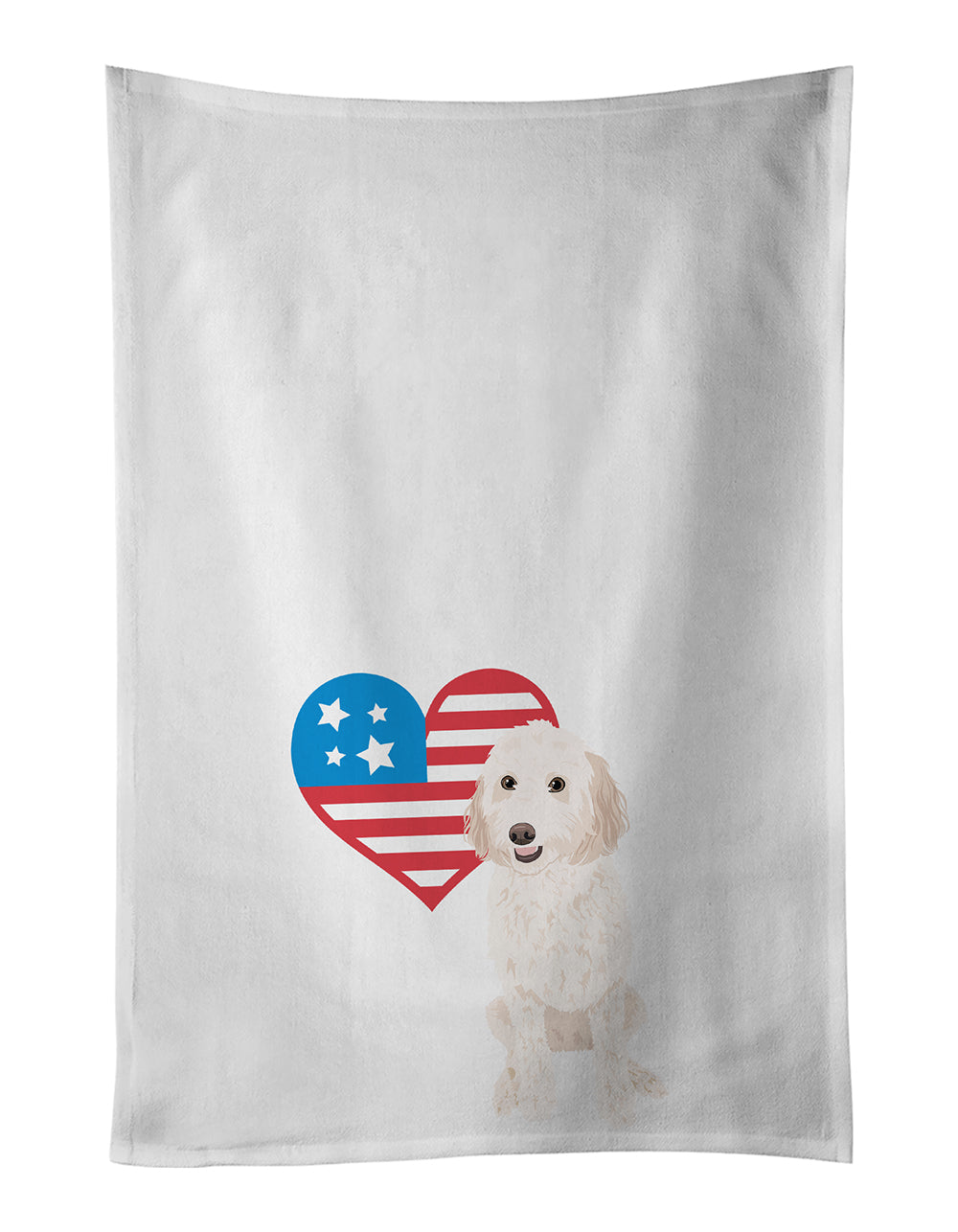 Buy this Doodle Cream #3 Patriotic Kitchen Towel Set of 2