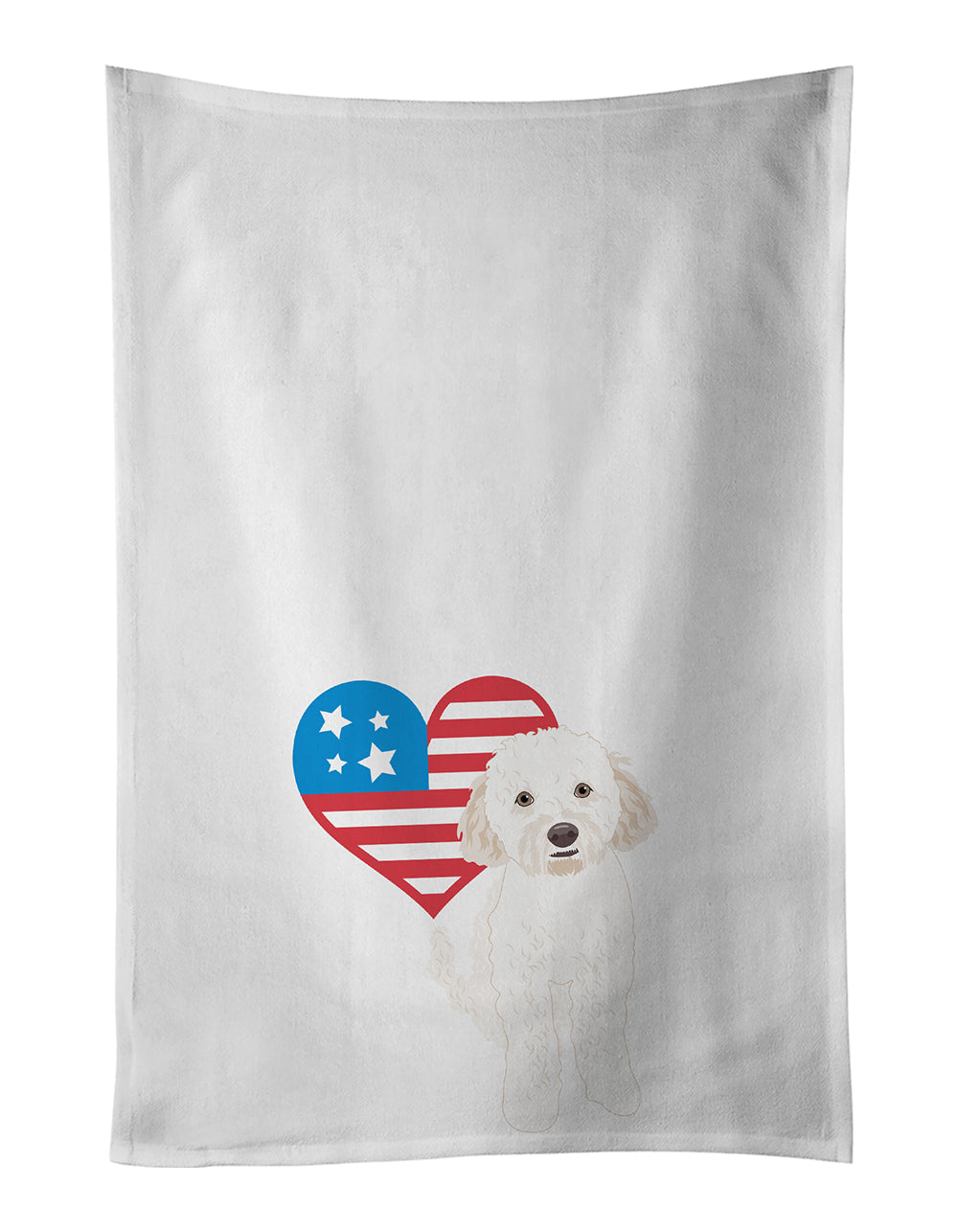 Buy this Doodle Cream #4 Patriotic Kitchen Towel Set of 2