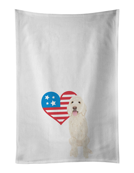 Buy this Doodle Cream #5 Patriotic Kitchen Towel Set of 2