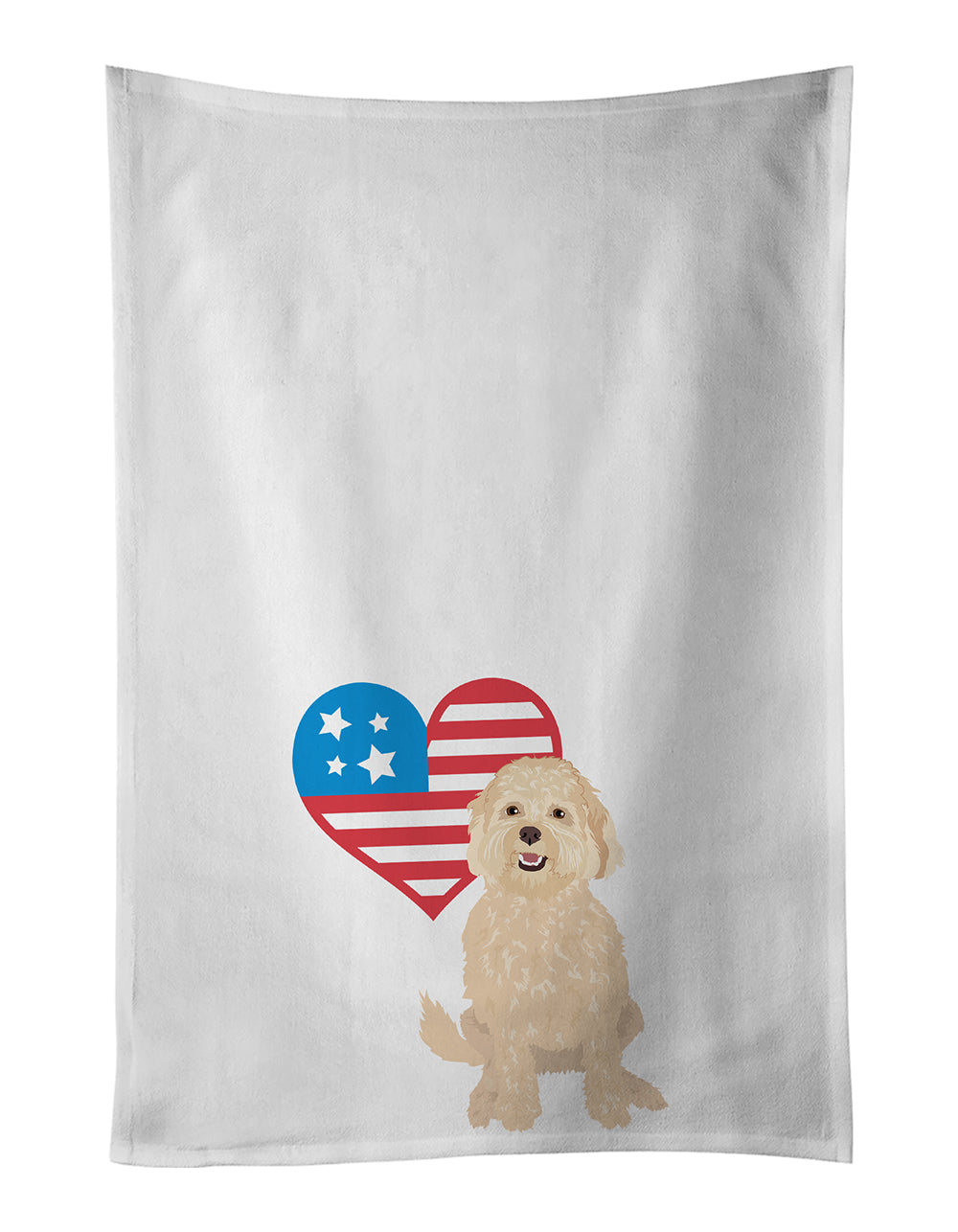 Buy this Doodle Fawn #1 Patriotic Kitchen Towel Set of 2