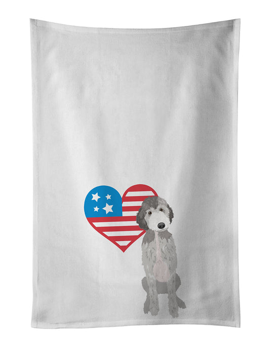 Buy this Doodle Silver #1 Patriotic Kitchen Towel Set of 2