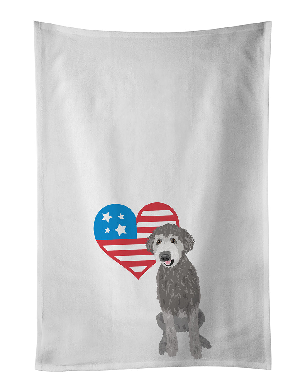 Buy this Doodle Silver #2 Patriotic Kitchen Towel Set of 2