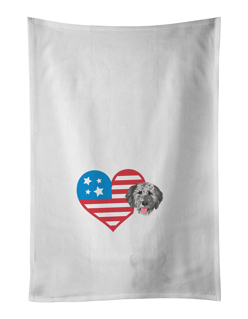 Buy this Doodle Silver #3 Patriotic Kitchen Towel Set of 2