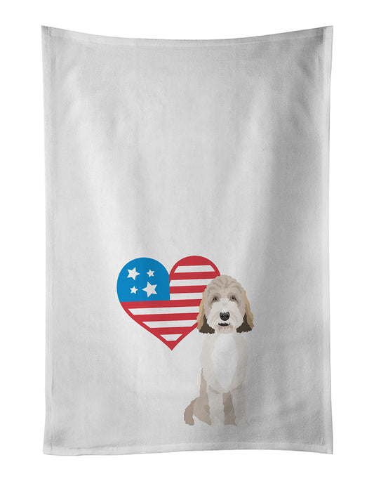 Buy this Doodle Tricolor #1 Patriotic Kitchen Towel Set of 2