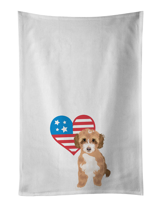 Buy this Doodle Tricolor #2 Patriotic Kitchen Towel Set of 2