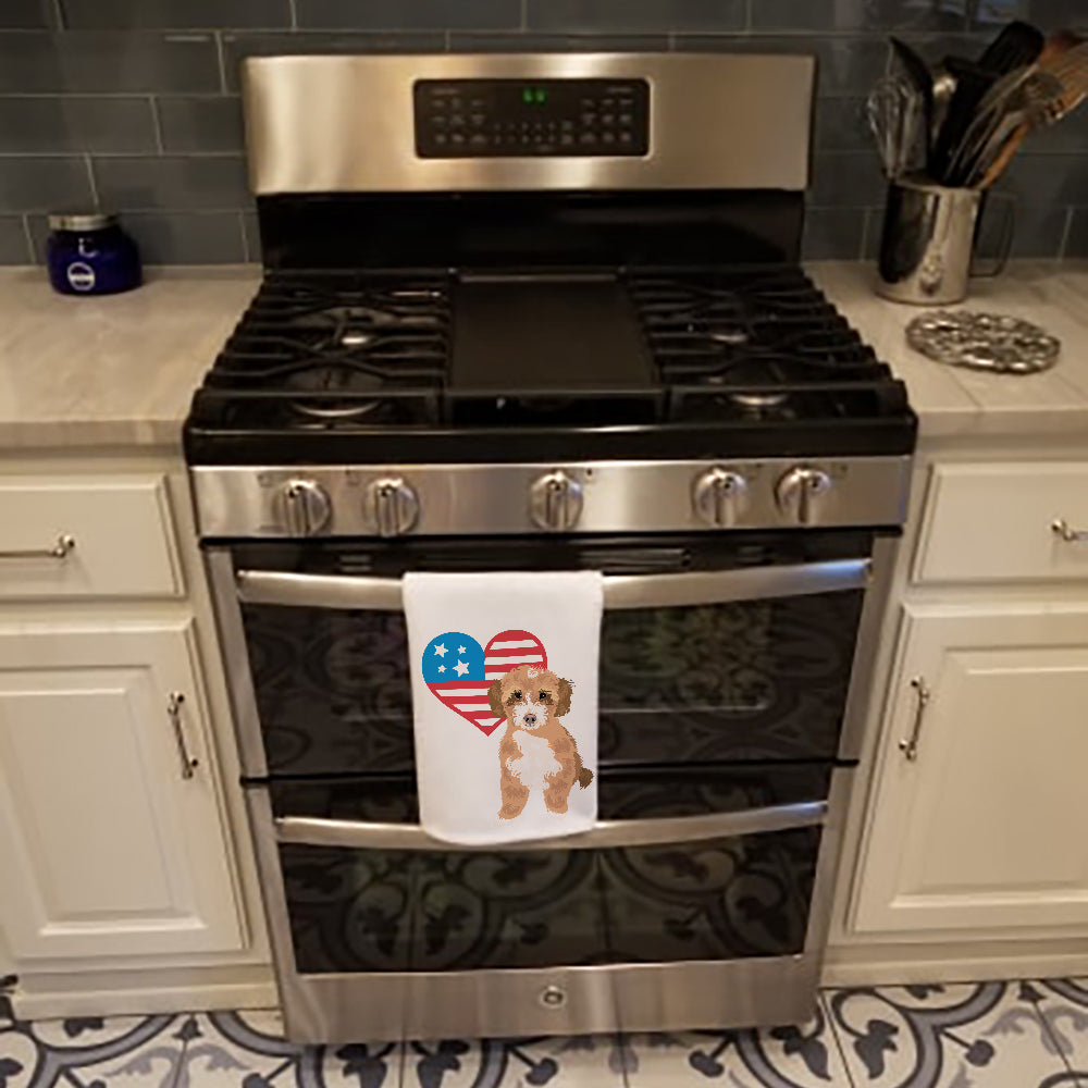 Doodle Tricolor #2 Patriotic Kitchen Towel Set of 2