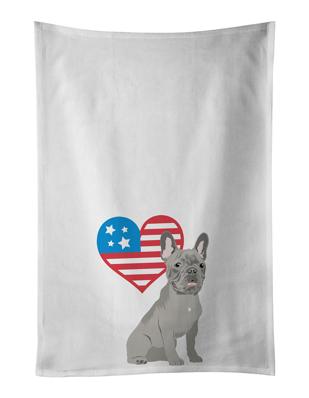 Buy this French Bulldog Blue Patriotic Kitchen Towel Set of 2