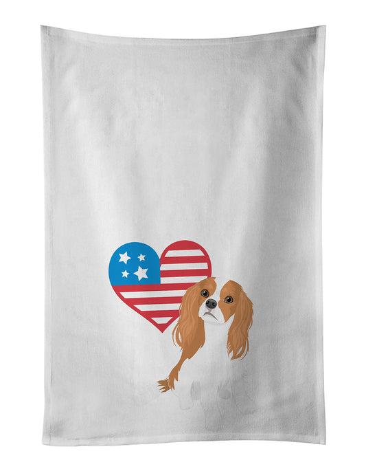 Buy this Cavalier King Charles Spaniel Blenheim #1 Patriotic Kitchen Towel Set of 2