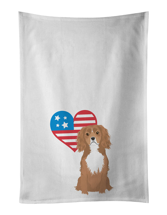 Buy this Cavalier King Charles Spaniel Ruby Patriotic Kitchen Towel Set of 2