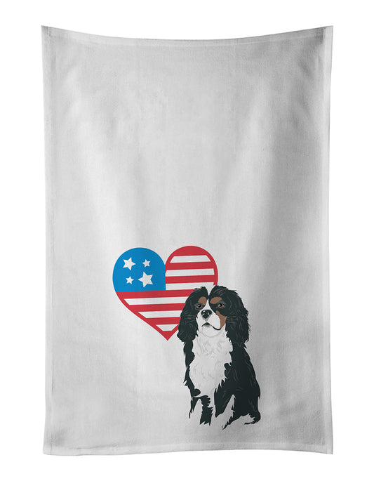 Buy this Cavalier King Charles Spaniel Tricolor #1 Patriotic Kitchen Towel Set of 2