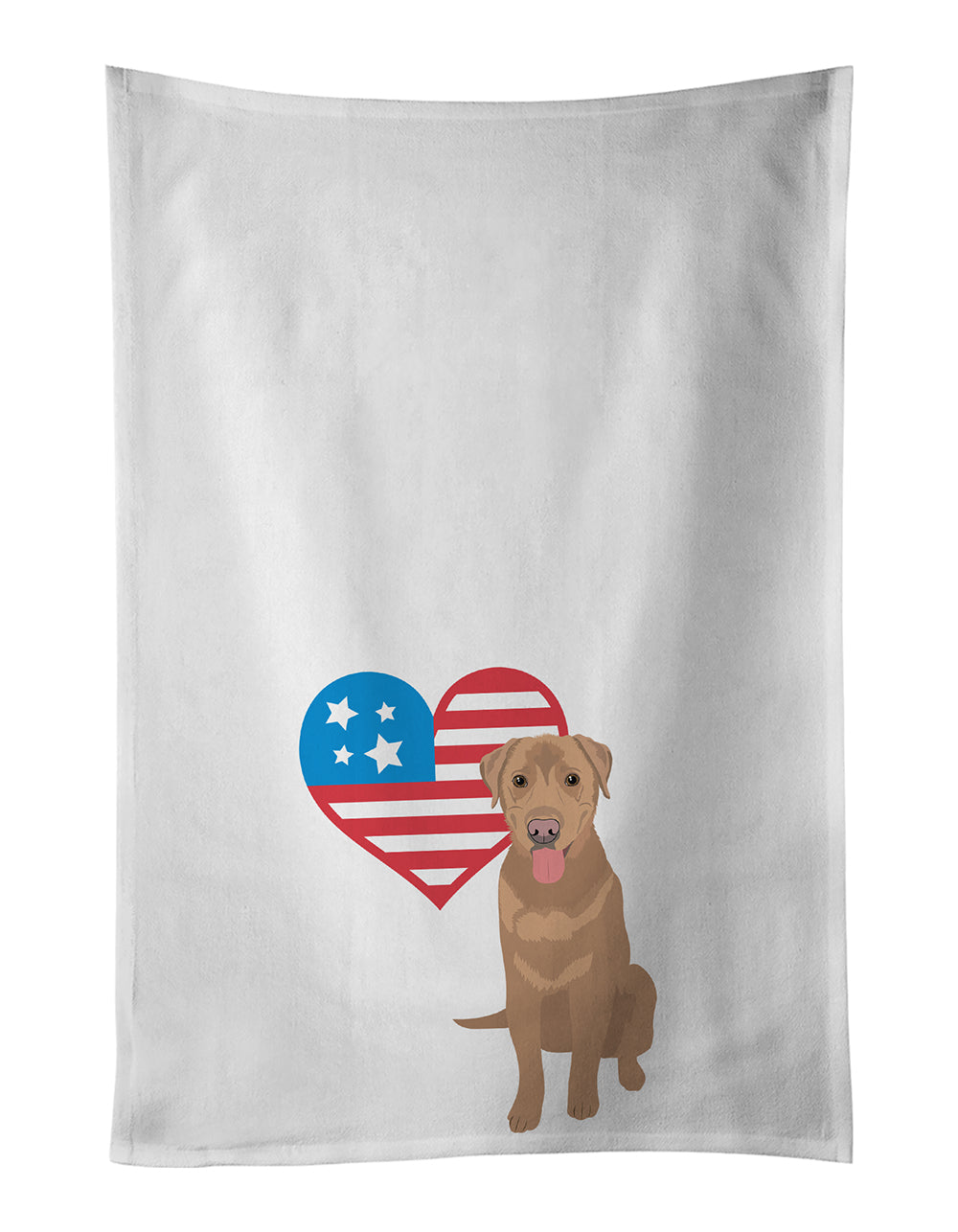 Buy this Labrador Retriever Red Patriotic Kitchen Towel Set of 2