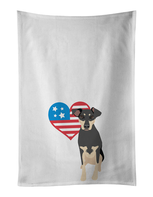 Buy this Rottweiler Black and Tan #3 Patriotic Kitchen Towel Set of 2