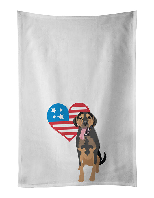 Buy this Rottweiler Black and Tan #4 Patriotic Kitchen Towel Set of 2