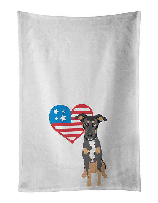 Buy this Rottweiler Black and Tan #6 Patriotic Kitchen Towel Set of 2