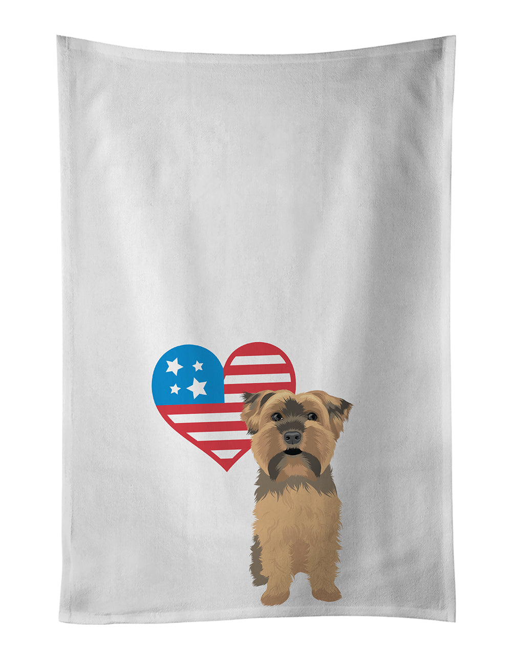 Buy this Yorkie Chocolate #1 Patriotic Kitchen Towel Set of 2