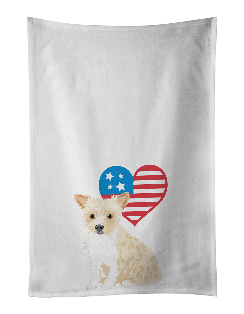 Buy this Yorkie Parti Patriotic Kitchen Towel Set of 2