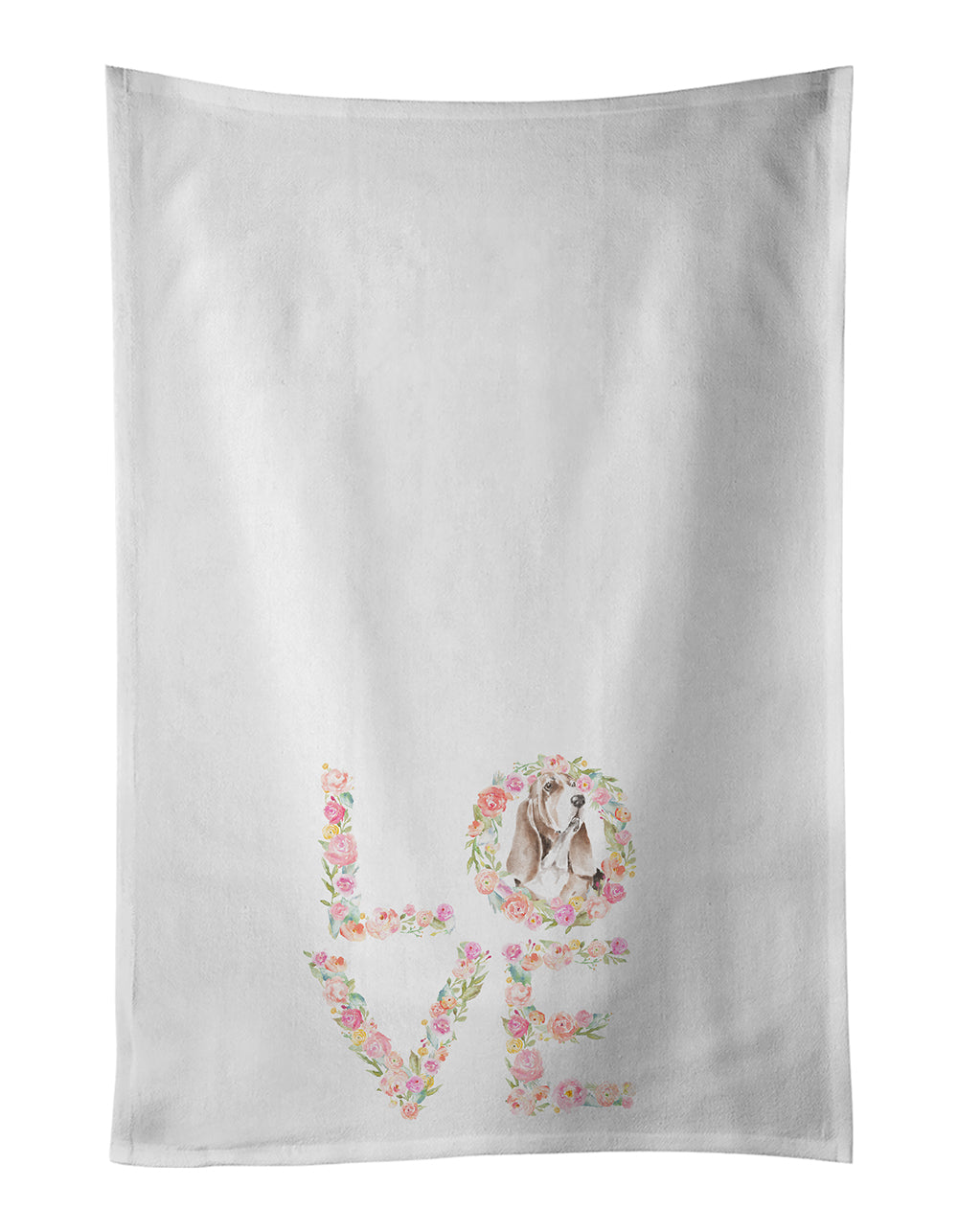 Buy this Basset Hound #9 LOVE Kitchen Towel Set of 2