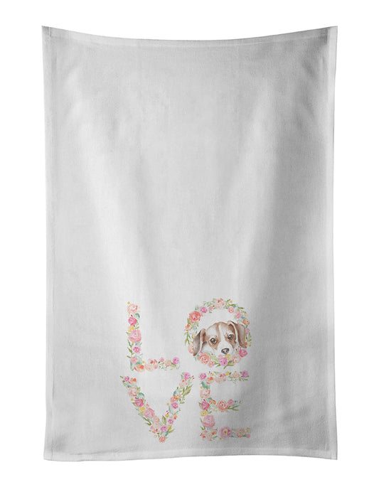 Buy this Beagle #4 LOVE Kitchen Towel Set of 2