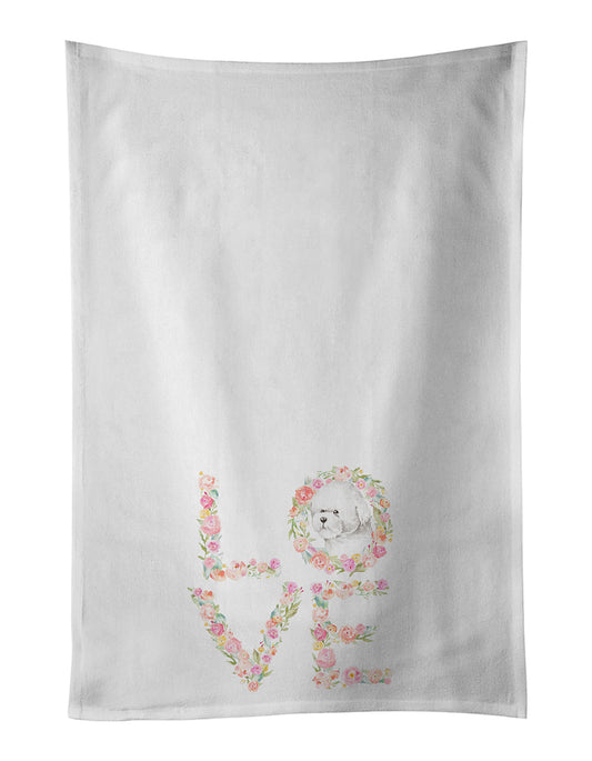 Buy this Bichon Frise #1 LOVE Kitchen Towel Set of 2