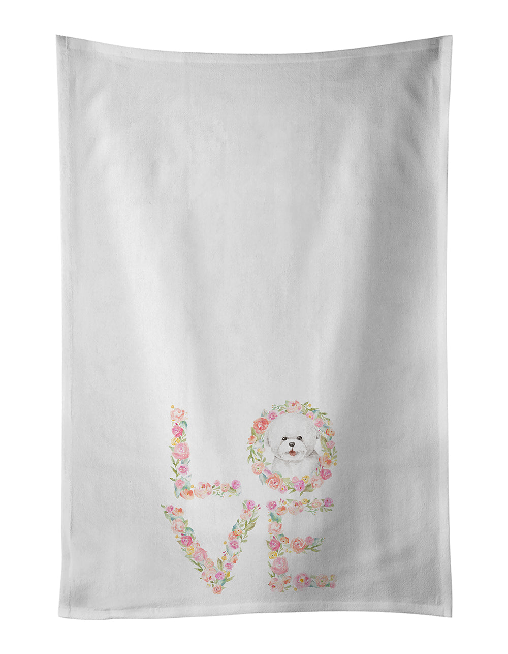 Buy this Bichon Frise #2 LOVE Kitchen Towel Set of 2